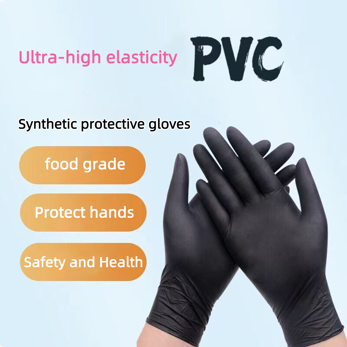 Heavy-Duty Black Disposable Ni - Nitrile Mechanic Glove のレビューと価格