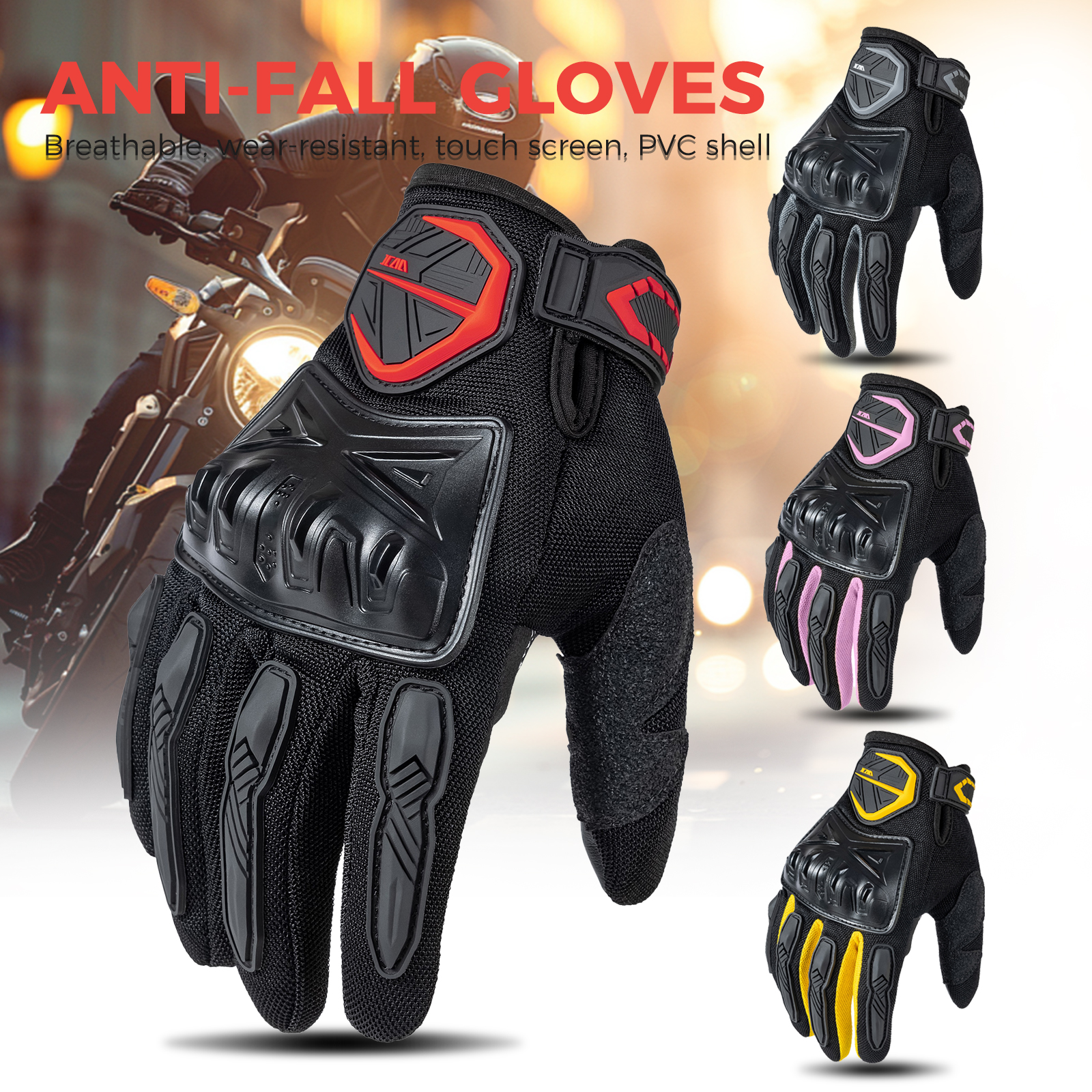 Summer Motorcycle Gloves Men W - Cycling Glove Padded のレビューと価格