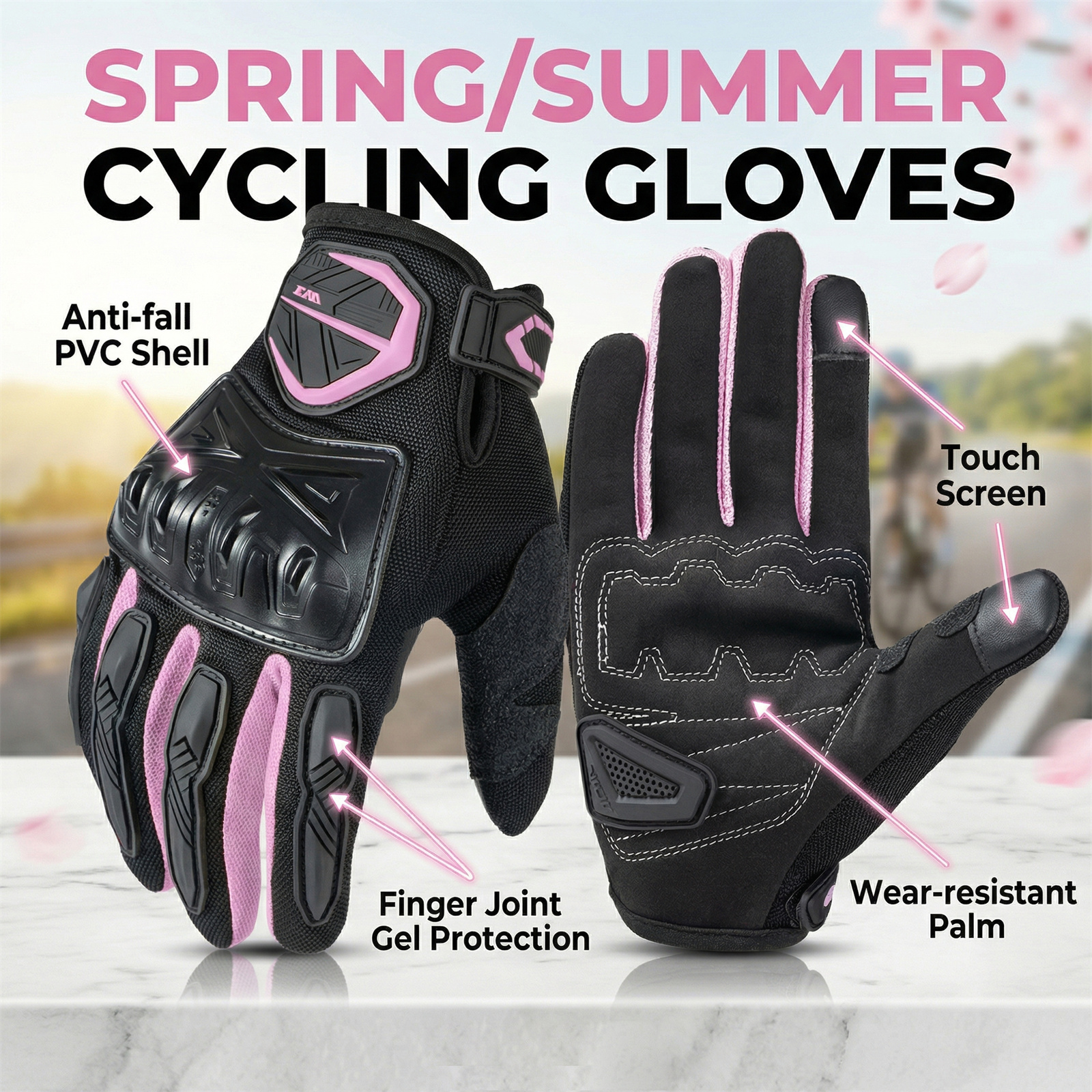 Summer Motorcycle Gloves Men W - Cycling Glove Padded のレビューと価格