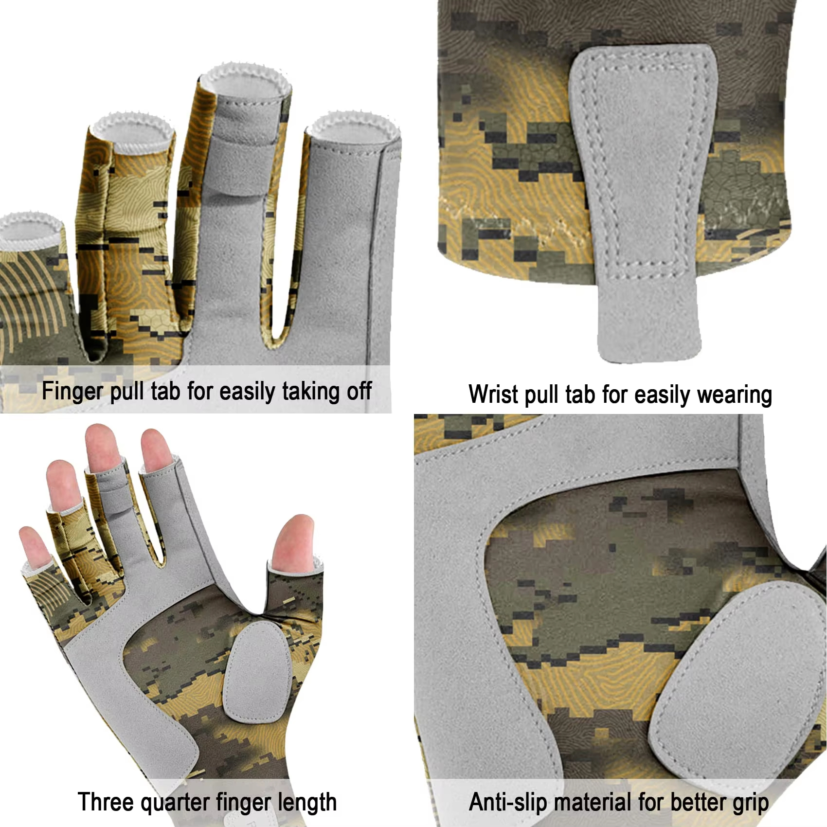 Riverruns Fingerless Fishing G - Cycling Glove Padded のレビューと価格