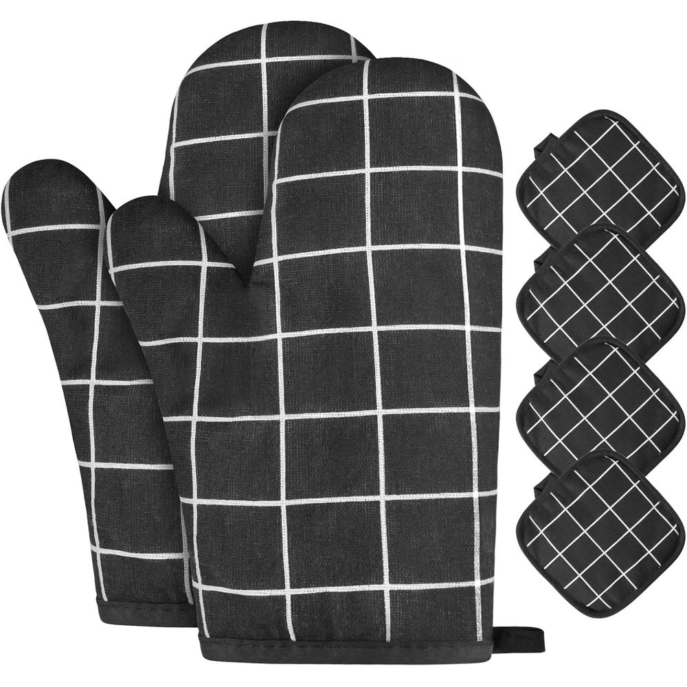 6-Piece Heat Resistant Oven Mi - Heat Resistant Glove のレビューと価格