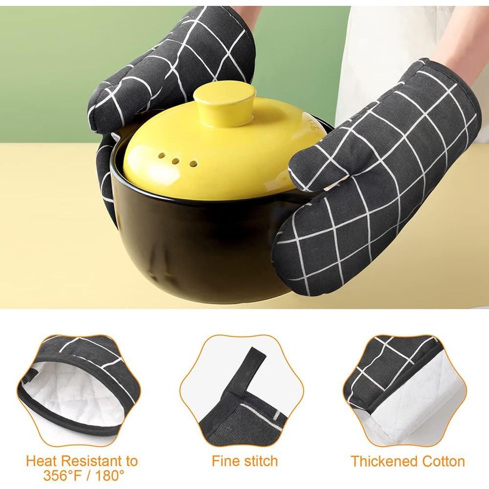 6-Piece Heat Resistant Oven Mi - Heat Resistant Glove のレビューと価格