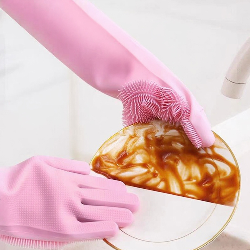 Dishwashing Cleaning Gloves Ma - Dish Glove Rubber のレビューと価格
