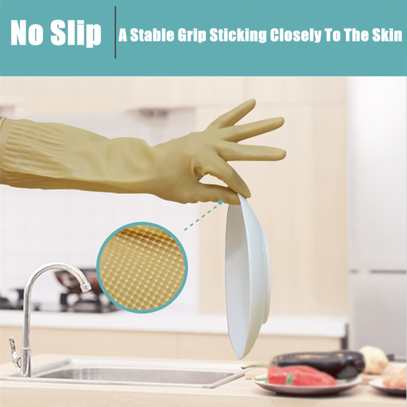 Long Reusable Rubber Dishwashi - Dish Glove Rubber のレビューと価格