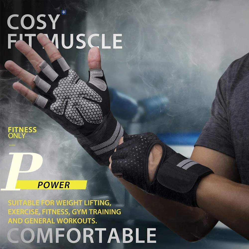 1Pair Half Finger Gym Fitness  - Workout Glove Gym のレビューと価格