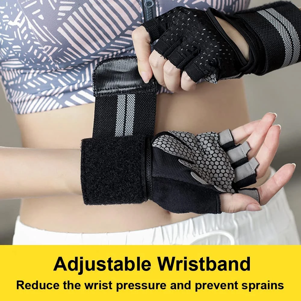 1Pair Half Finger Gym Fitness  - Workout Glove Gym のレビューと価格