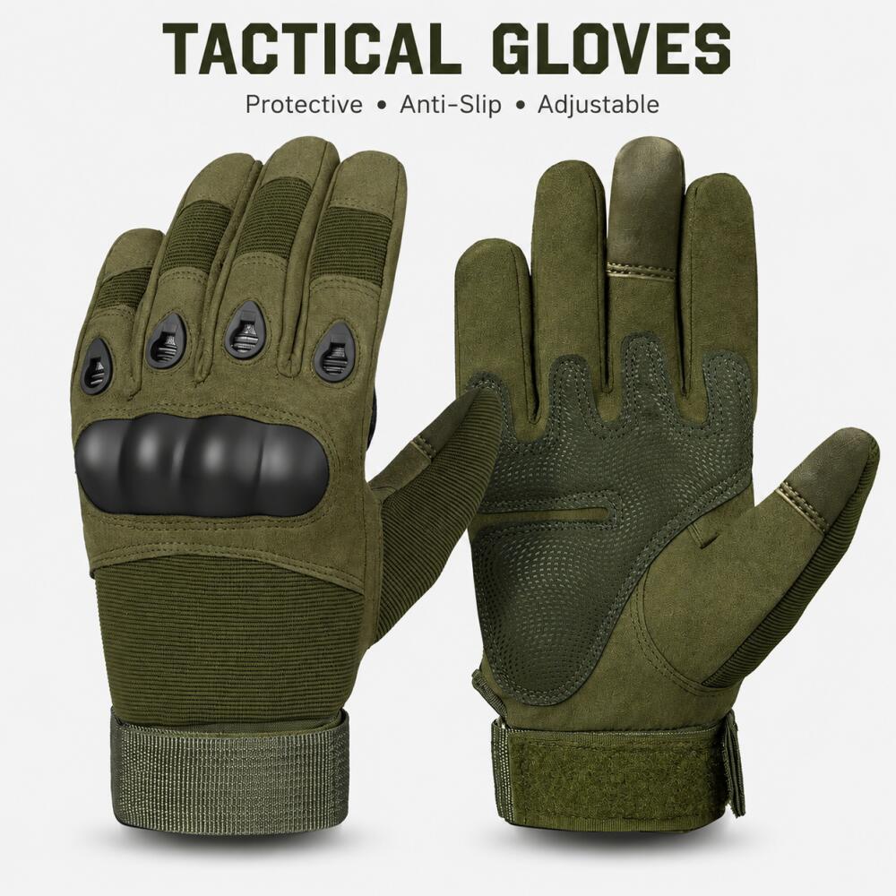 Full Finger Tactical Gloves wi - Motorcycle Glove Knuckle のレビューと価格