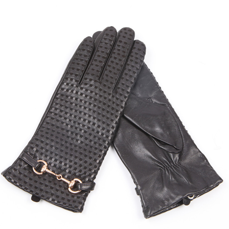 Autumn Winter Real Leather Glo - Wool Glove Lined のレビューと価格