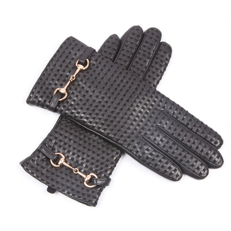 Autumn Winter Real Leather Glo - Wool Glove Lined のレビューと価格