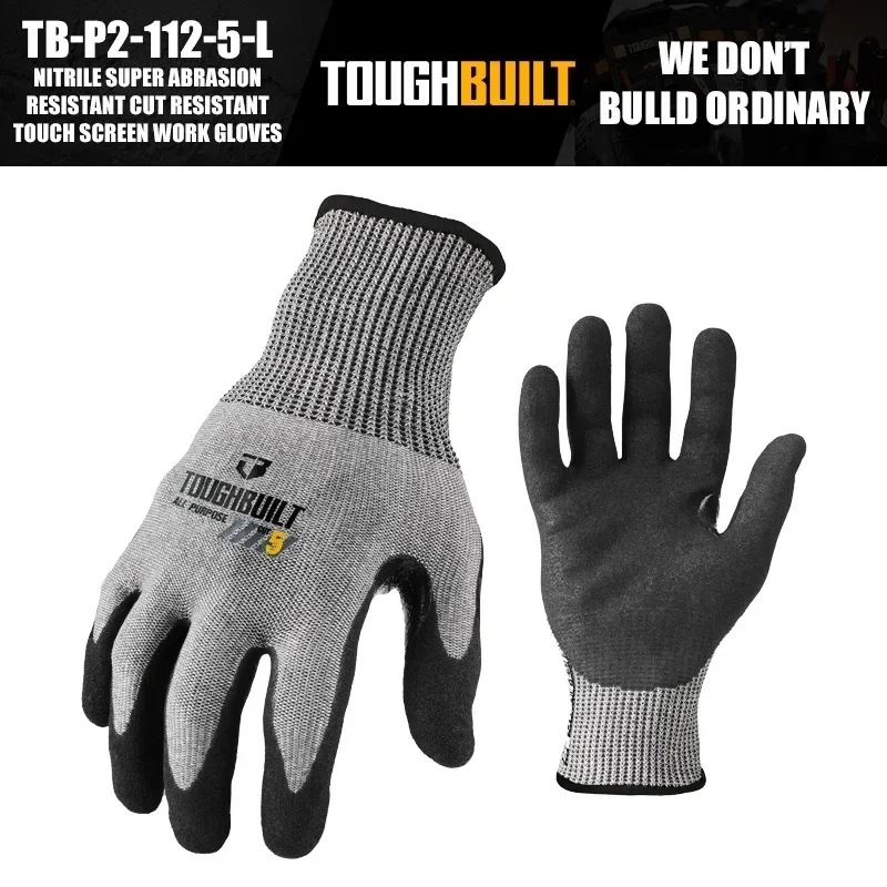 ToughBuilt TB-P2-112-5-L Nitri - Nitrile Mechanic Glove のレビューと価格