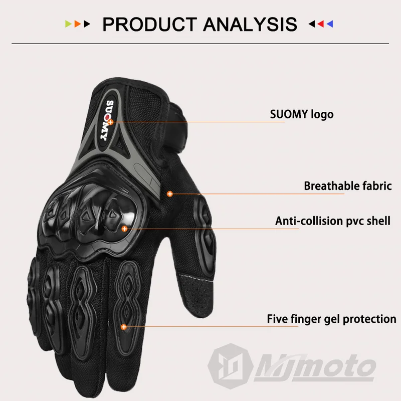 SUOMY Summer Touchscreen Motor - Motorcycle Glove Knuckle のレビューと価格
