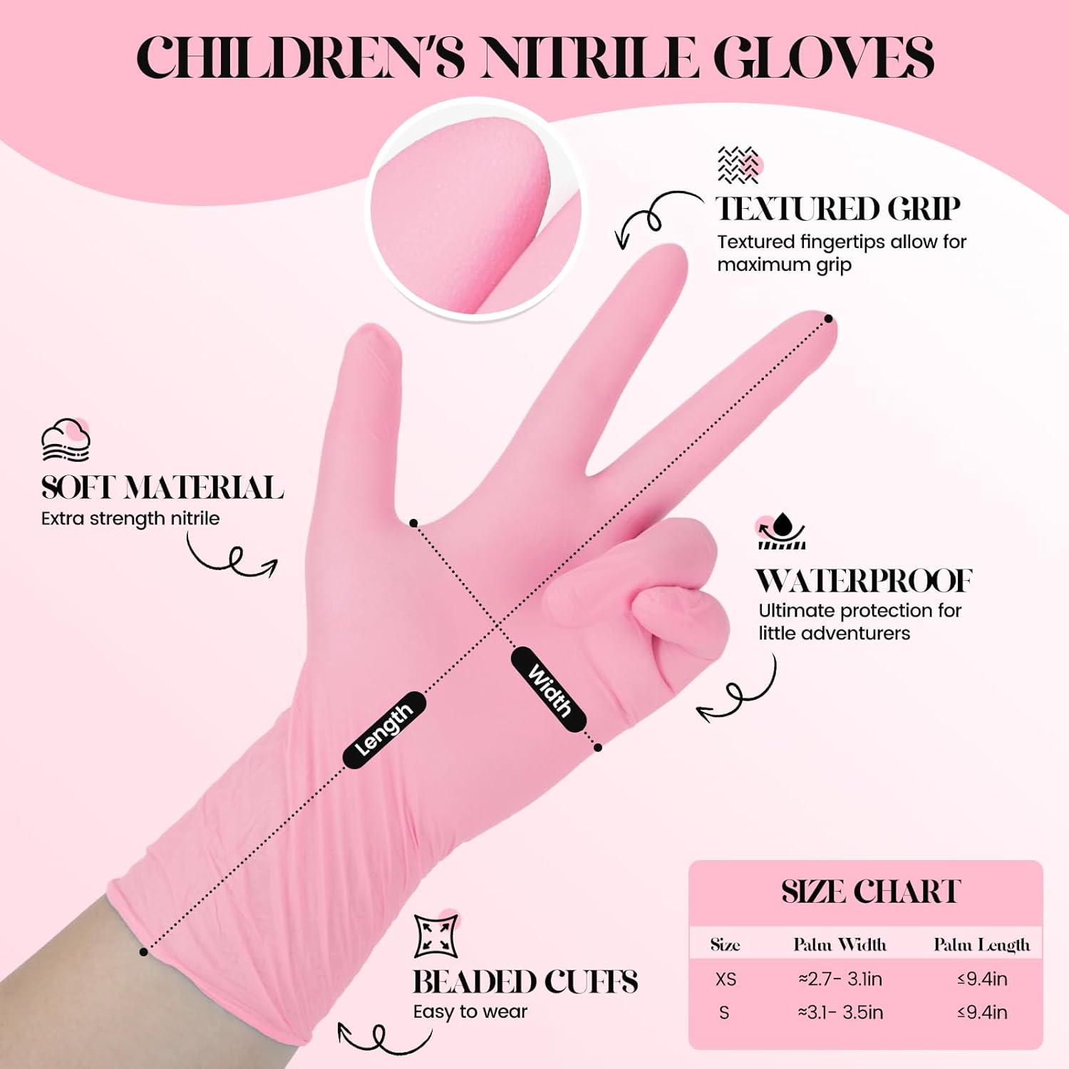 Kids Disposable Gloves for 3-8 - Latex Disposable Glove のレビューと価格