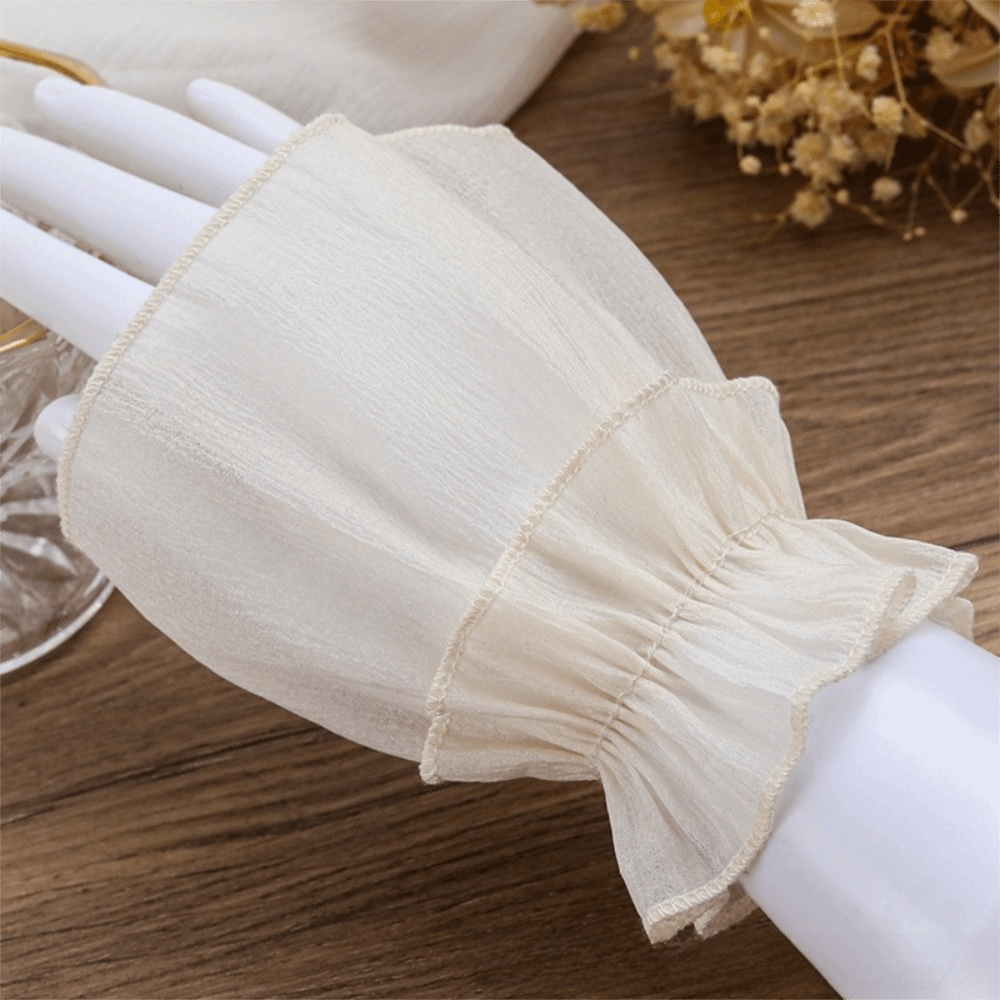 Ruched Pleated Detachable Cuff - Fingerless Glove Knit のレビューと価格