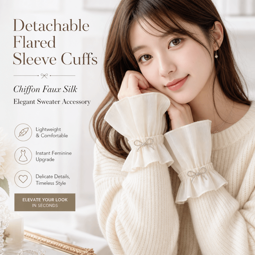 Ruched Pleated Detachable Cuff - Fingerless Glove Knit のレビューと価格