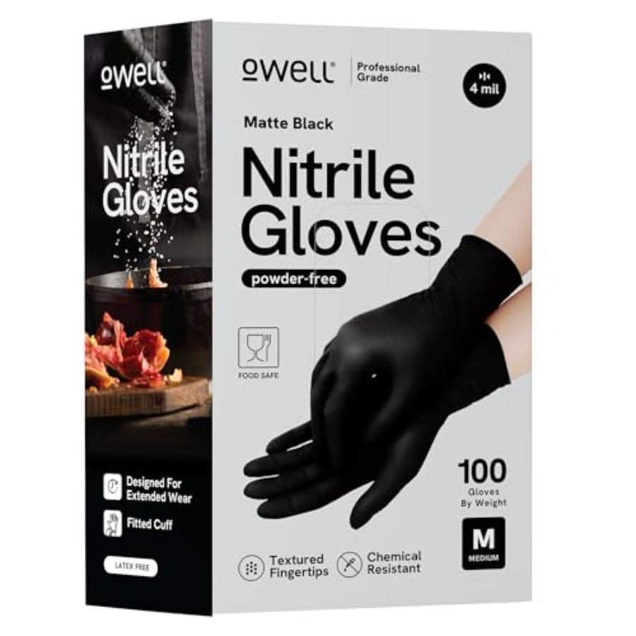 ® Black Nitrile Gloves - 4 Mil - Exam Glove Nitrile のレビューと価格