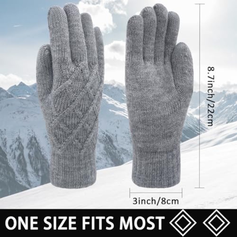 Winter Wool Gloves for Women M - Wool Glove Lined のレビューと価格