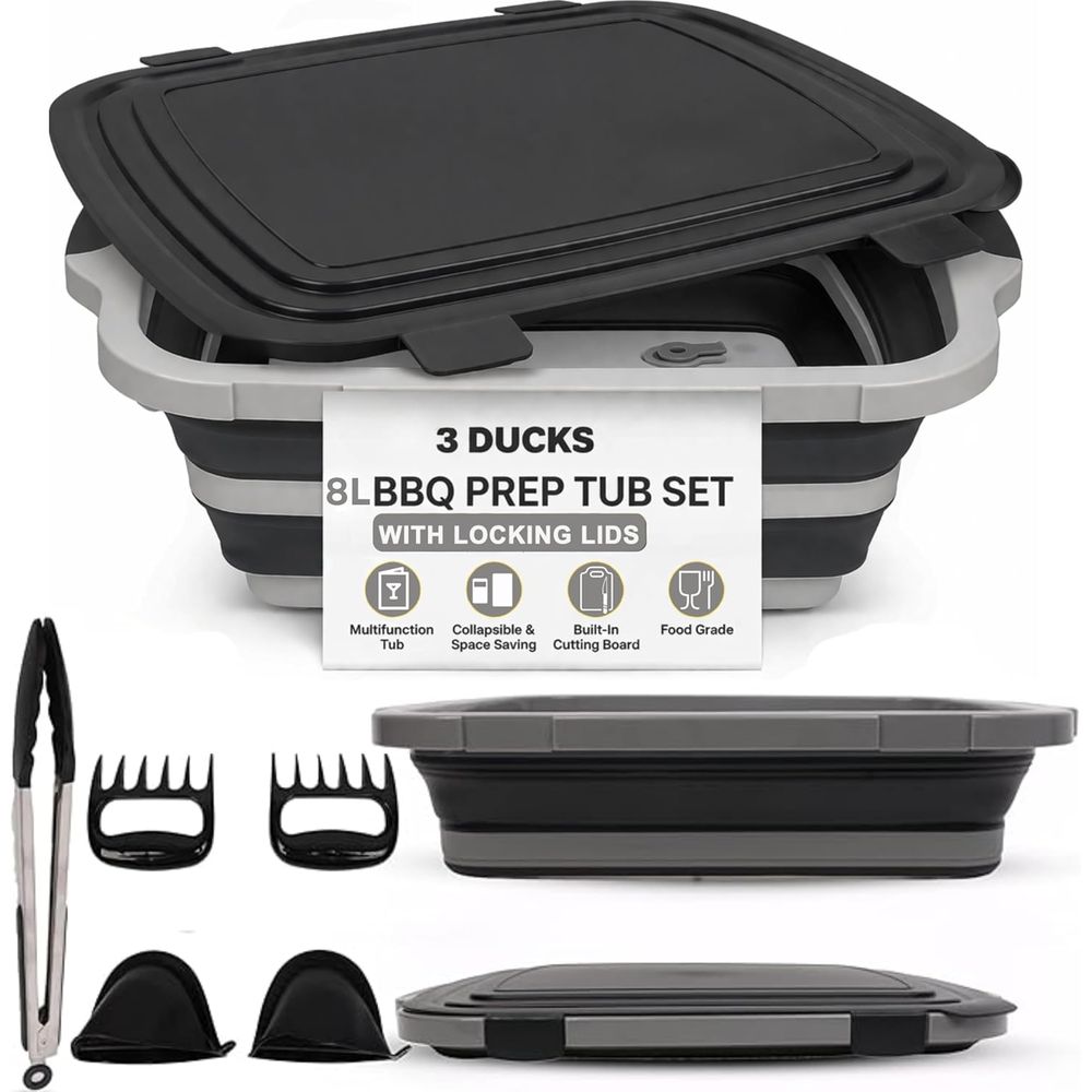 Portable 8L BBQ Prep Tub with  - Heat Resistant Glove のレビューと価格