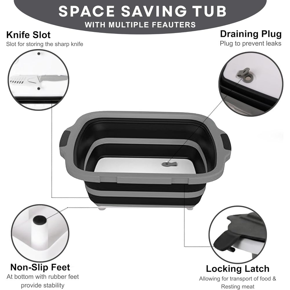 Portable 8L BBQ Prep Tub with  - Heat Resistant Glove のレビューと価格