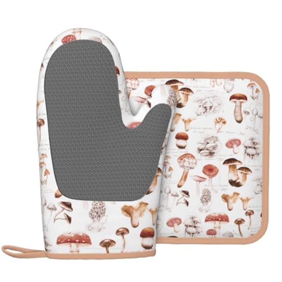 Silicone Oven Mitts Pan Mats S - Heat Resistant Glove のレビューと価格