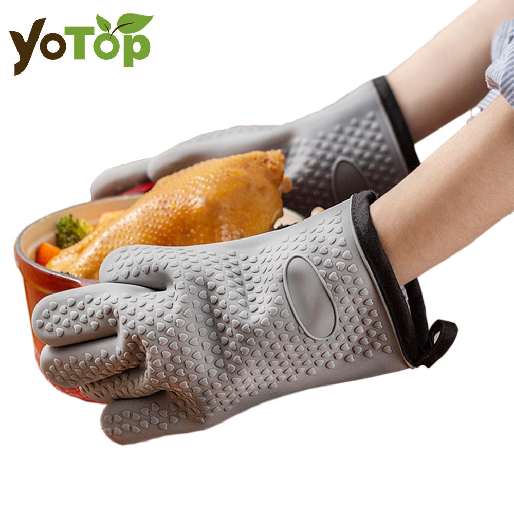 Heat Resistant Silicone Gloves - Oven Mitt Silicone のレビューと価格